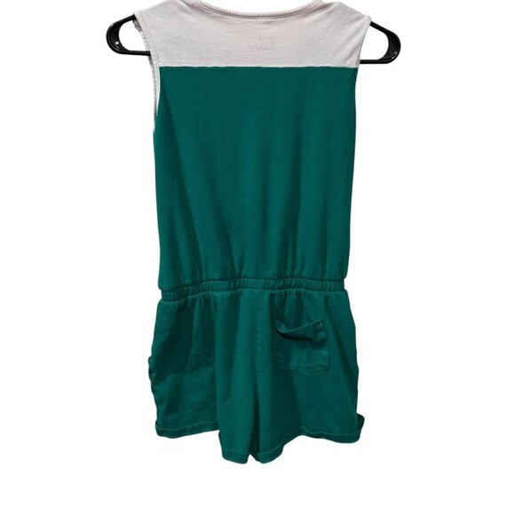 Girls Mini Boden Sleeveless Green "Sunny" Romper With Button  Pockets 11-12 year - Picture 5 of 5